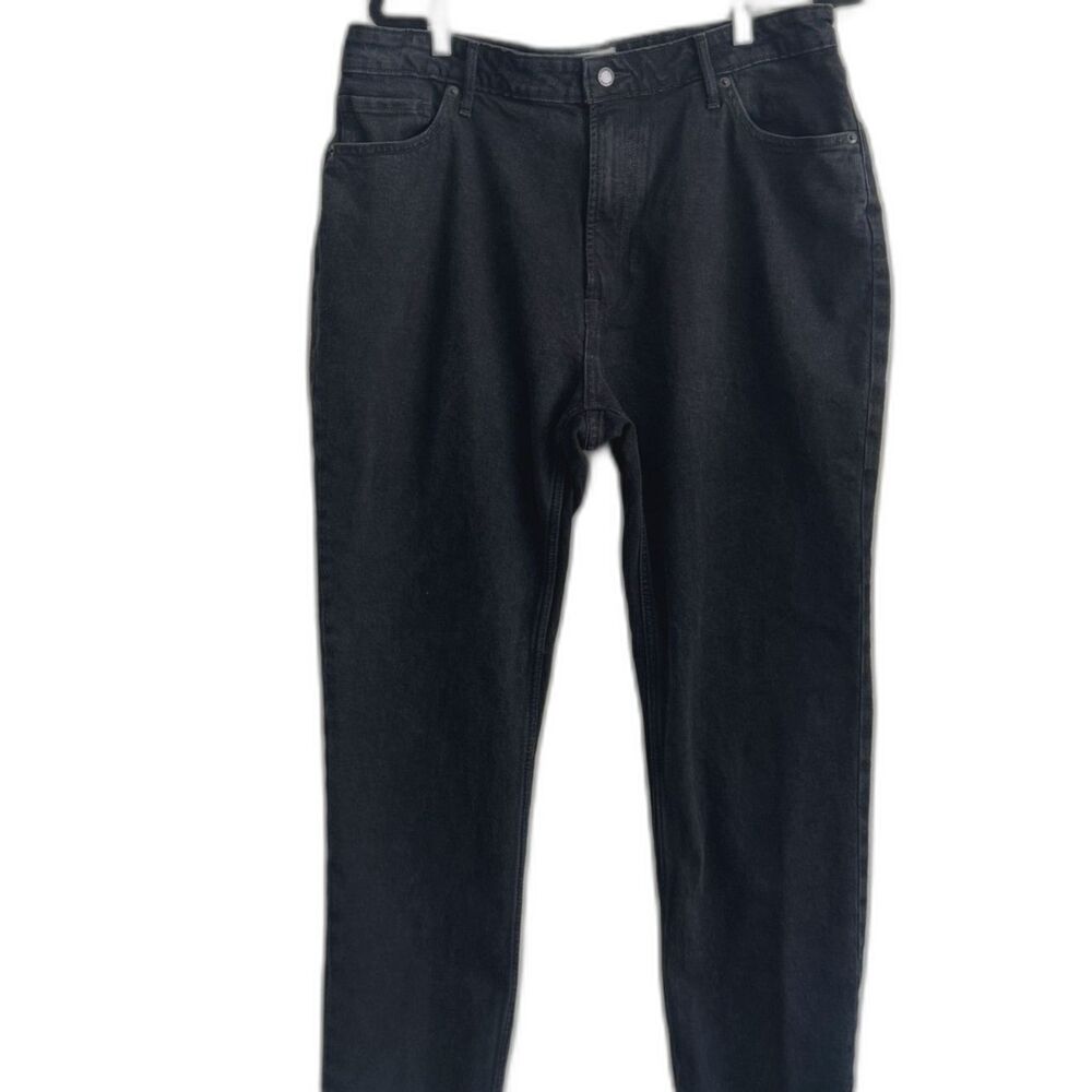 Everlane The Curvy Cheeky Jean Black Organic Cotton High Rise Ankle Jeans 34